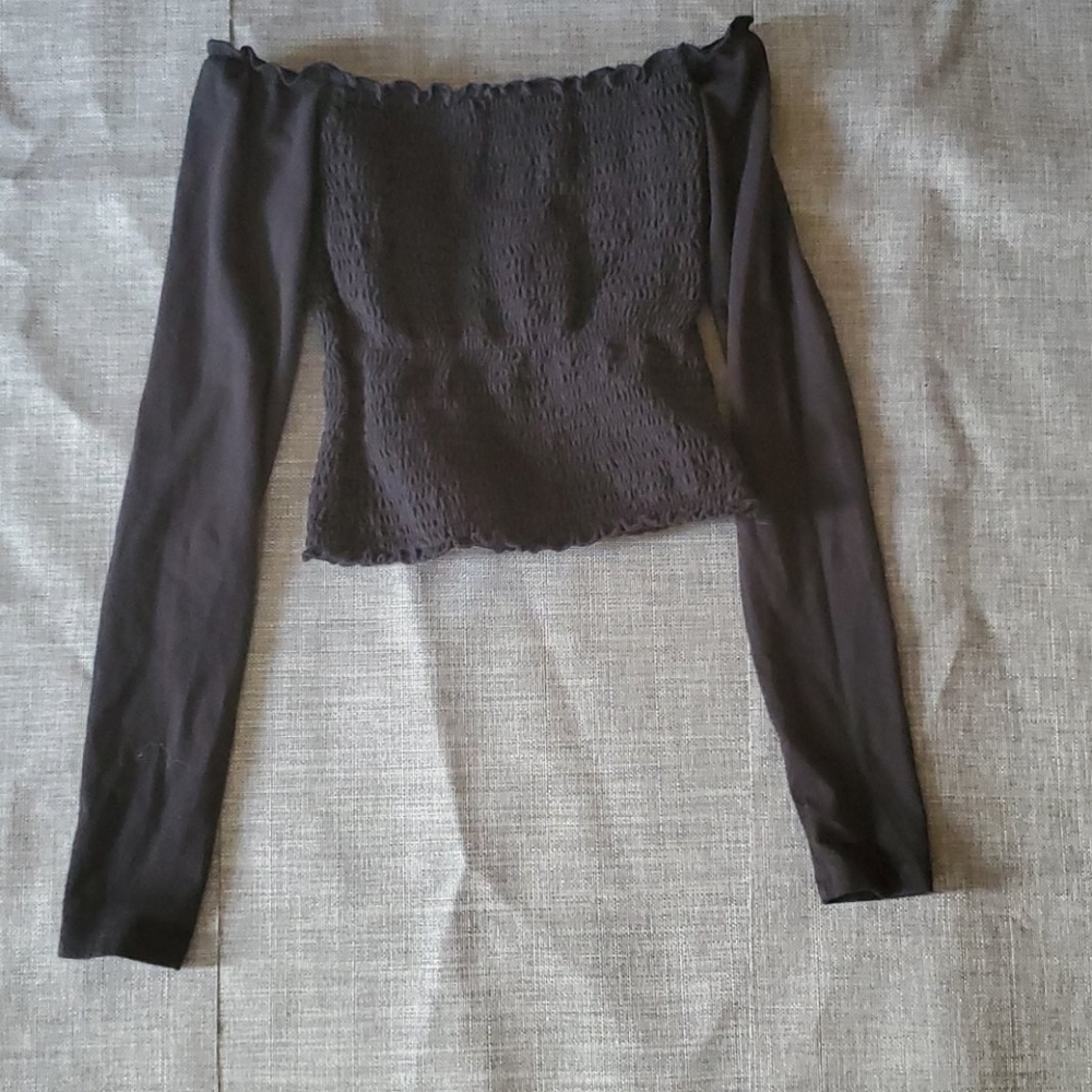 Black crop top